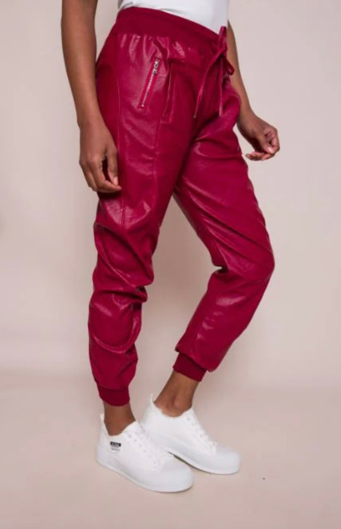 Suzy D Vegan Leather Ultimate Joggers