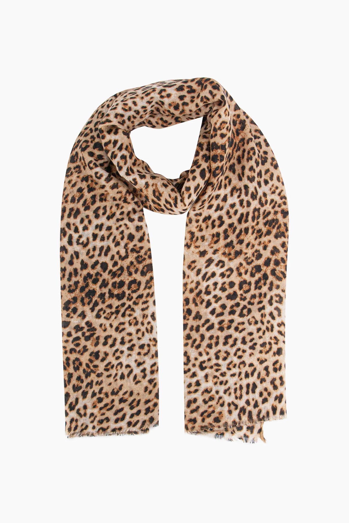 Odessa Lightweight Scarf - Neutral, Leopard