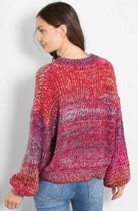 Opal Wool Blend Jumper- Pink, Ombre Stripe
