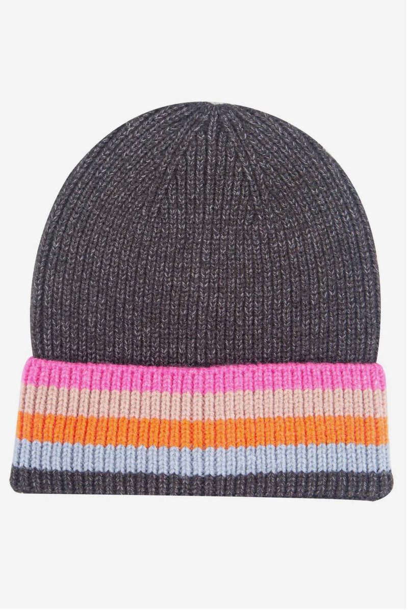 Delta Rainbow Stripe Beanie Hat
