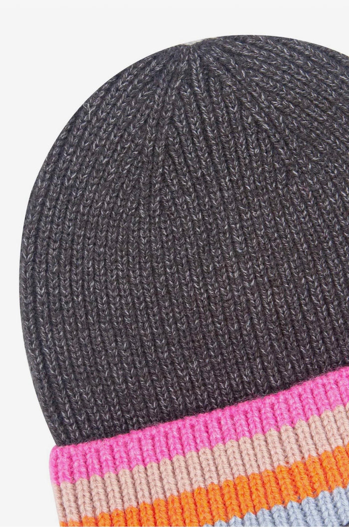 Delta Rainbow Stripe Beanie Hat