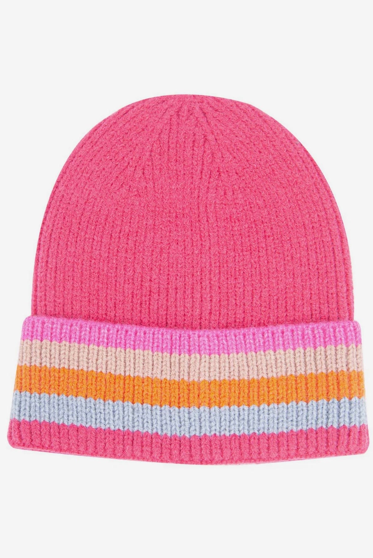 Delta Rainbow Stripe Beanie Hat