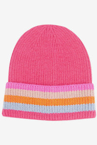 Delta Rainbow Stripe Beanie Hat