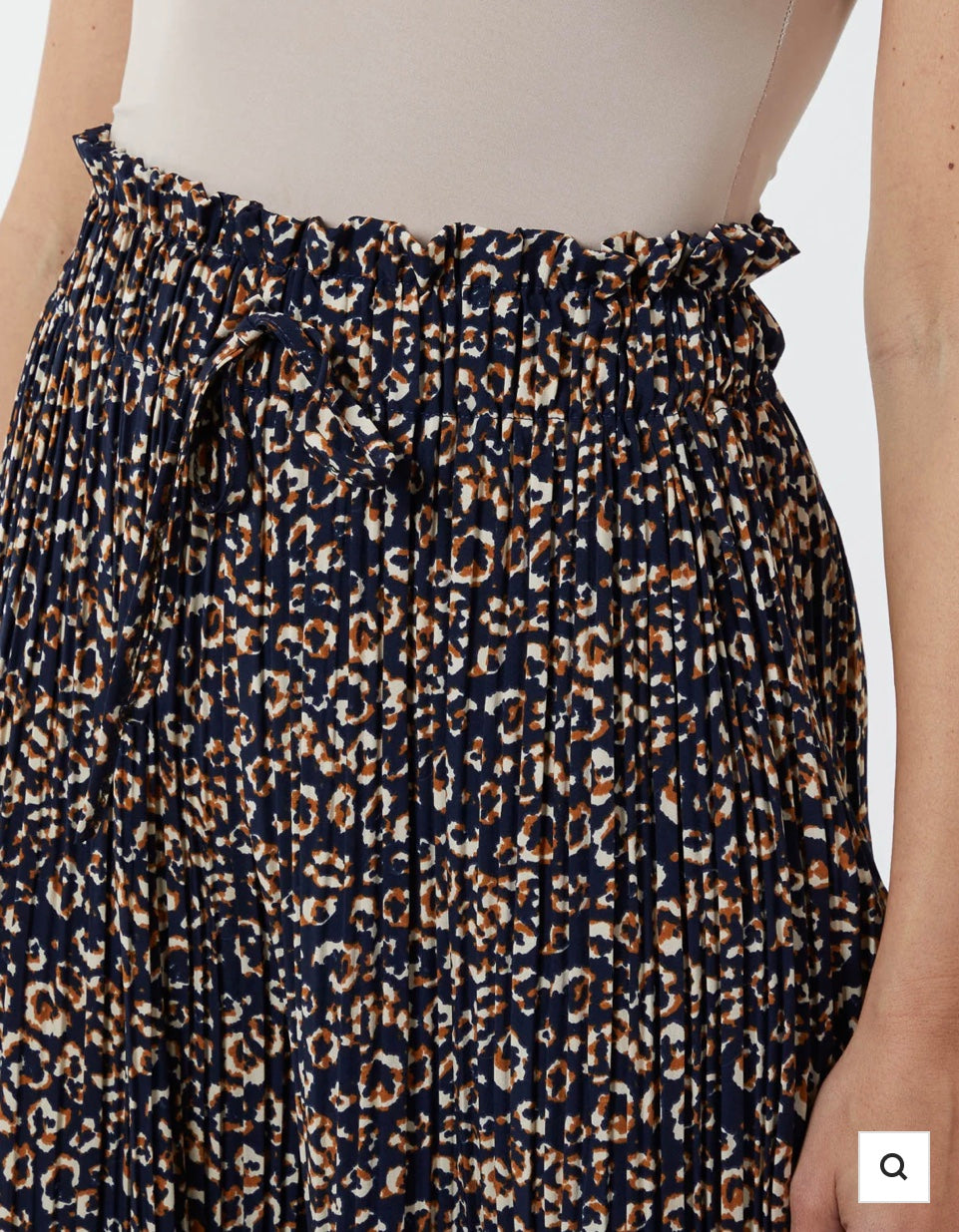 Printed Wide Leg Trousers