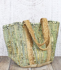 Upcycled Scrap Leather Tote Bag