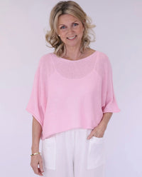 Cotton Blend Short Tunic Top