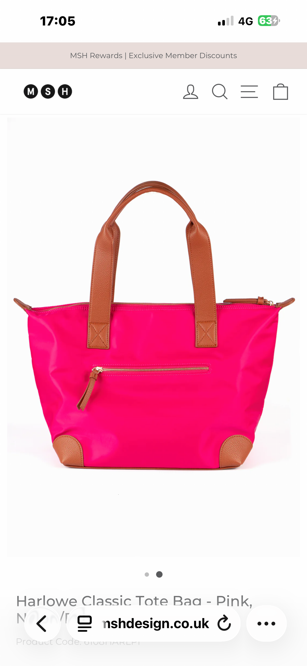 Harlowe Classic Tote Bag - Nylon/PU