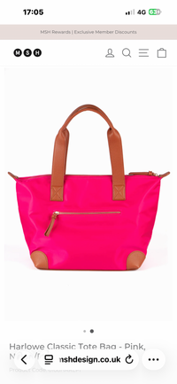 Harlowe Classic Tote Bag - Nylon/PU