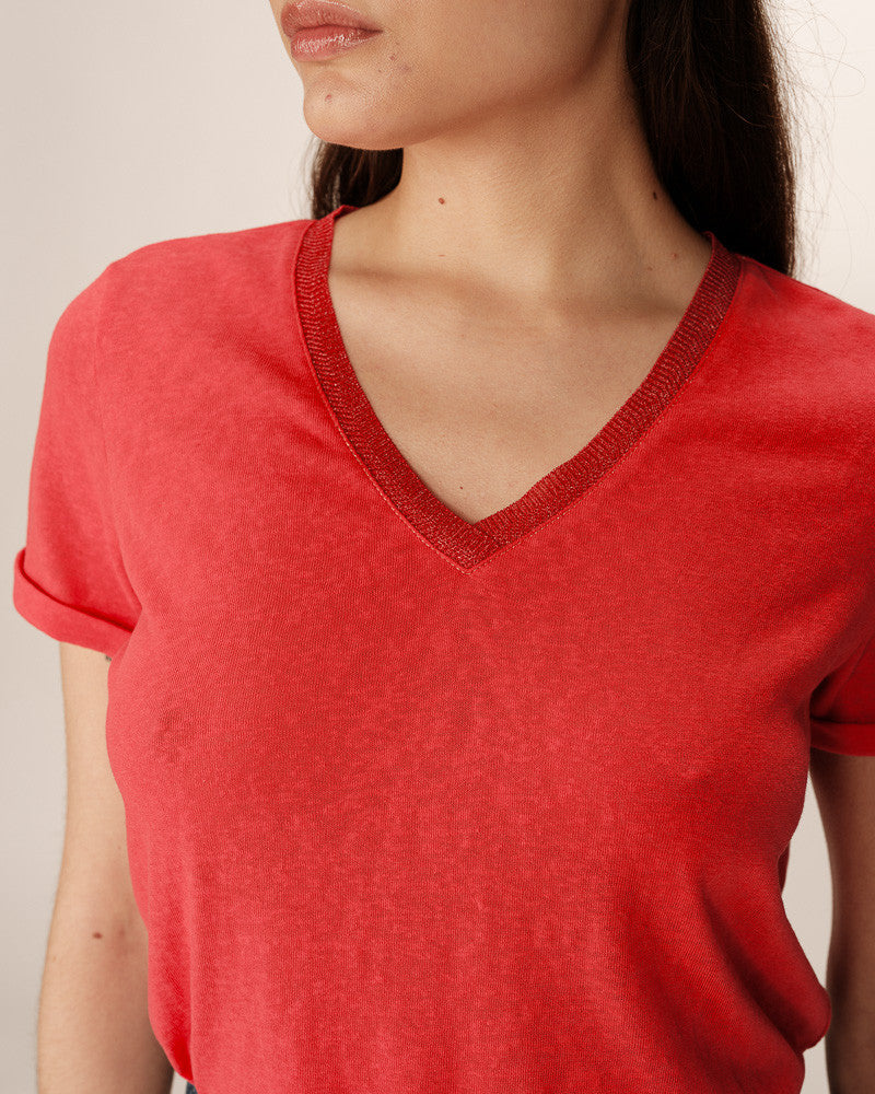 Grace & Mila T-SHIRT ROUGE TOP