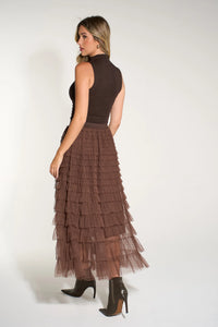 Cake Tiered Maxi Tulle Skirt