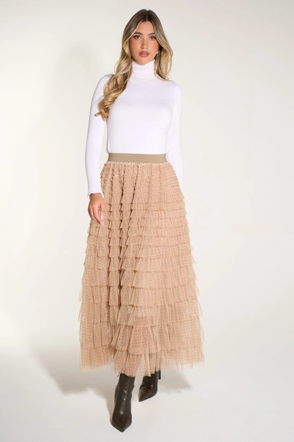 Cake Tiered Maxi Tulle Skirt