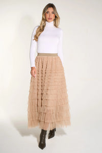 Cake Tiered Maxi Tulle Skirt